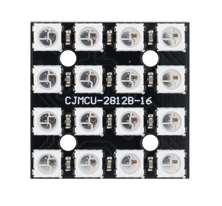 RGB LED module 16-bit vierkant met WS2812 chip (NeoPixel) 02